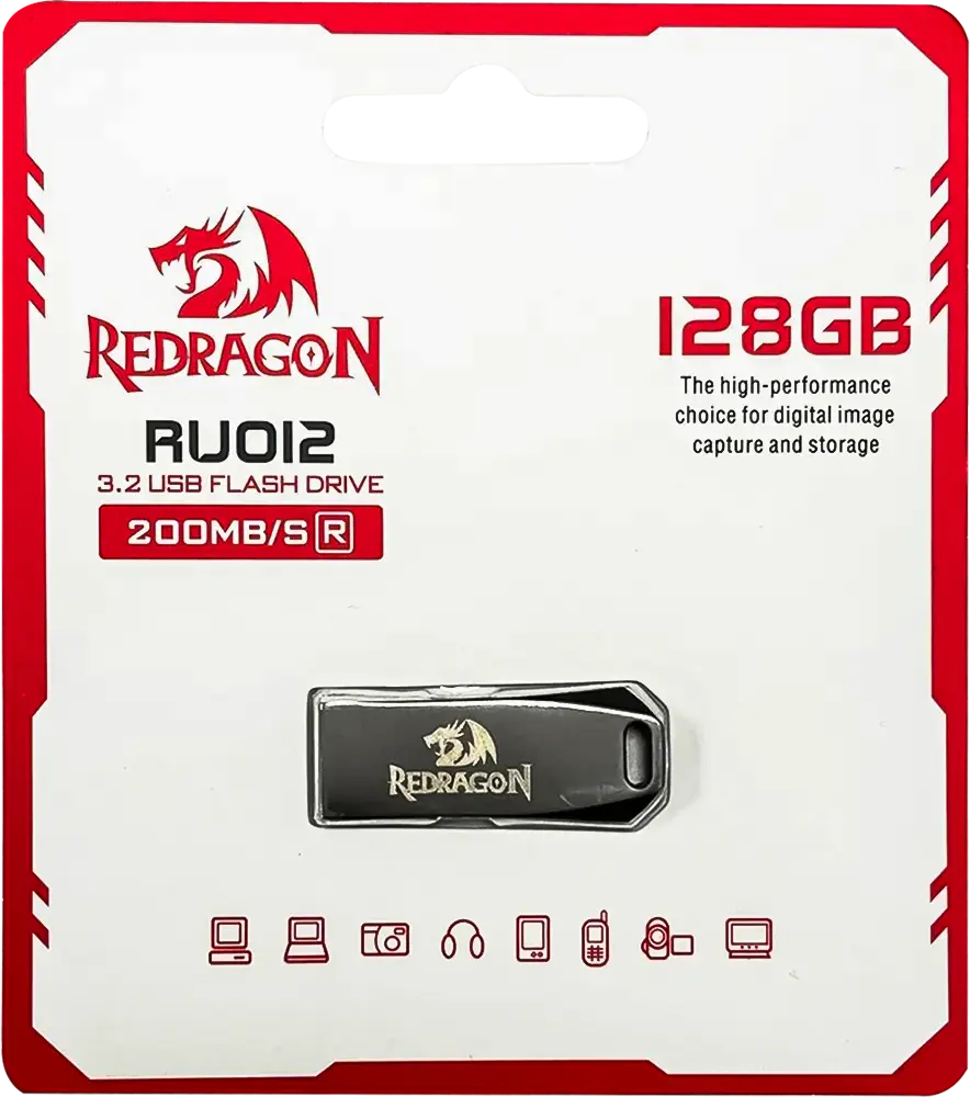 Flash Memory Redragon USB3.2 200MB 128GB - King Tech