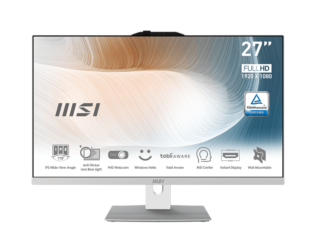 All-in-One PC MSI Modern AM272P 12M (27" FHD, Core i7-1255U, 16GB RAM, 512GB SSD) - King Tech