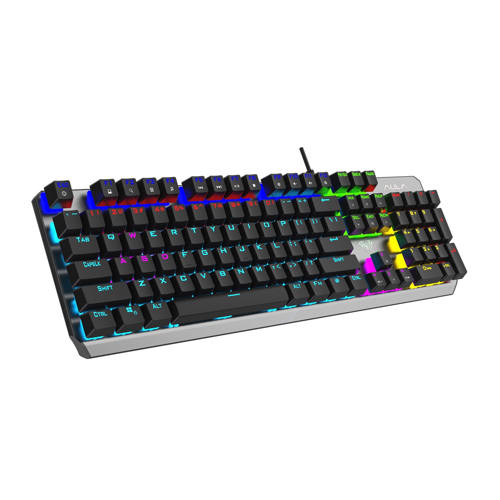 Keyboard USB Gaming Mechanical Aula S2066 Gray - King Tech