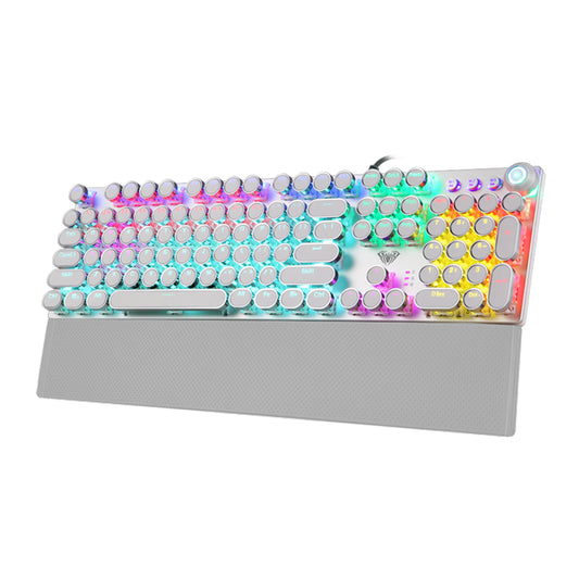 Keyboard USB Gaming Mechanical Aula F2088 Silver - King Tech