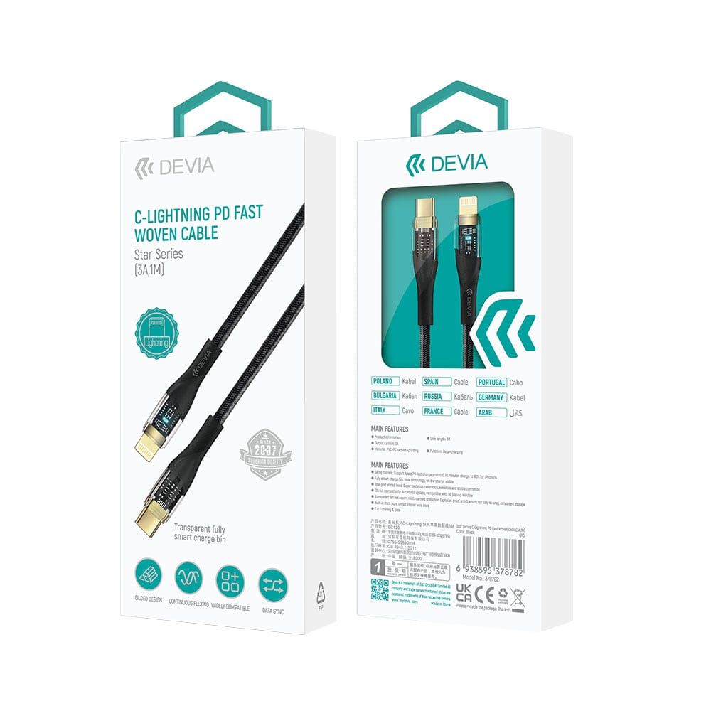 Cable Charging Devia MP-527 Lightning 3A - King Tech