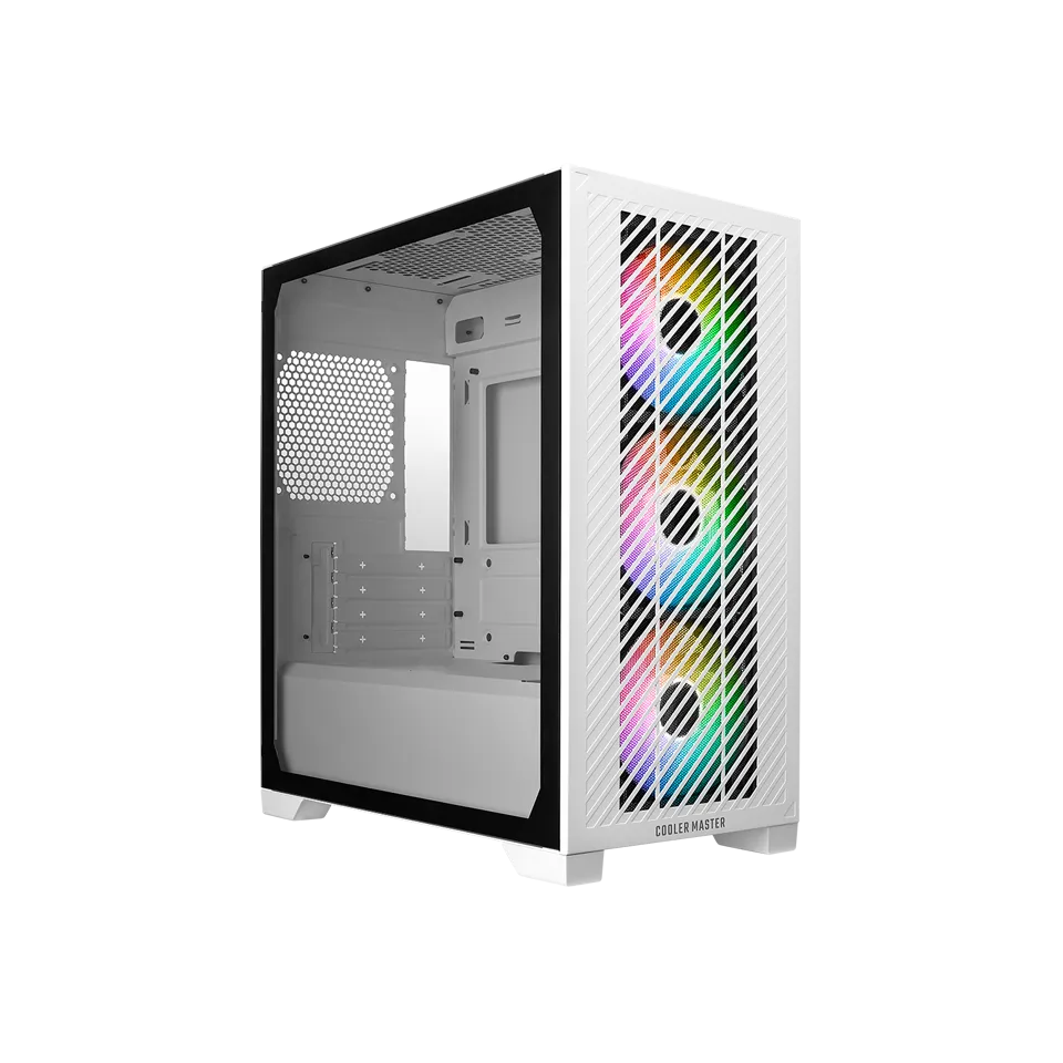 Case Cooler Master Elite 301 Micro-ATX (White) - King Tech
