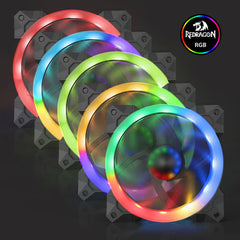Case Fan Kit Gaming Redragon GC-F008 RGB Turbo 120mm 57 Modes (3-Pack + Controller)