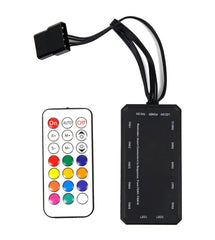 طقم مروحة علبة الألعاب Redragon GC-F011 RGB مقاس 120 مم (مجموعة من 3 قطع + وحدة تحكم)