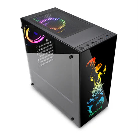 Case Gaming Redragon Pagos Pro GC-608 PRO ATX Mid-Tower TG RGB - King Tech