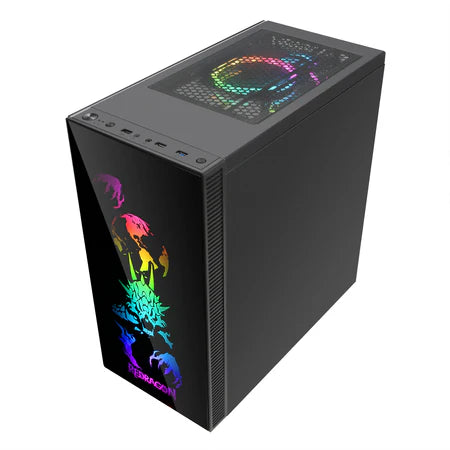 Case Gaming Redragon Pagos Pro GC-608 PRO ATX Mid-Tower TG RGB - King Tech