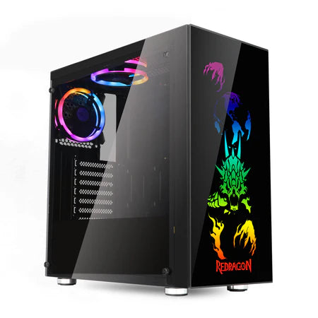 Case Gaming Redragon Pagos Pro GC-608 PRO ATX Mid-Tower TG RGB - King Tech