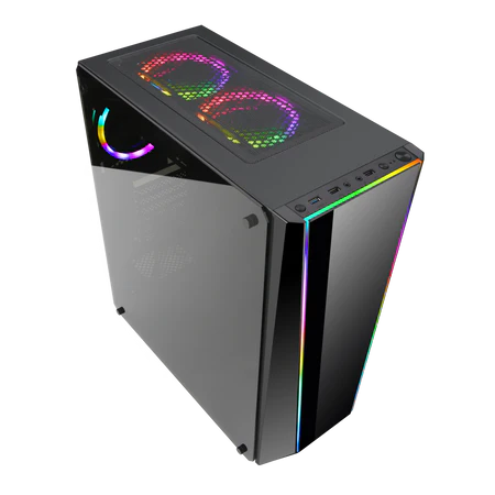 Case Gaming Redragon Tailgate GC-702 ATX Mid-Tower TG RGB - King Tech