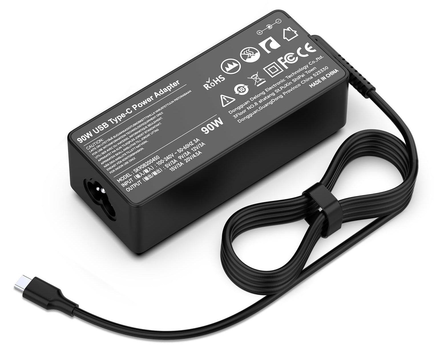 Charger for Laptop Dell 20V 4.5A 90W Type-C - King Tech