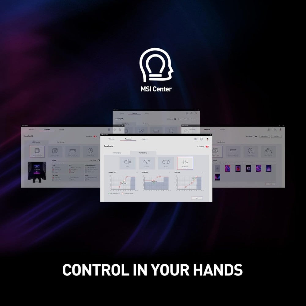 CPU Cooler MSI MPG CORELIQUID D360 (360mm AIO Liquid, ARGB) - King Tech