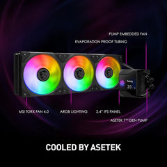 CPU Cooler MSI MPG CORELIQUID D360 (360mm AIO Liquid, ARGB) - King Tech