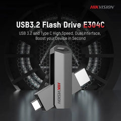 ذاكرة فلاش Hikvision E304C سعة 64 جيجابايت USB 3.0 OTG Type-C