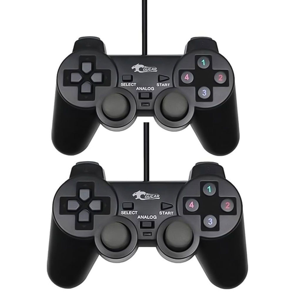 Gamepad Double Cougar Black Analog - King Tech
