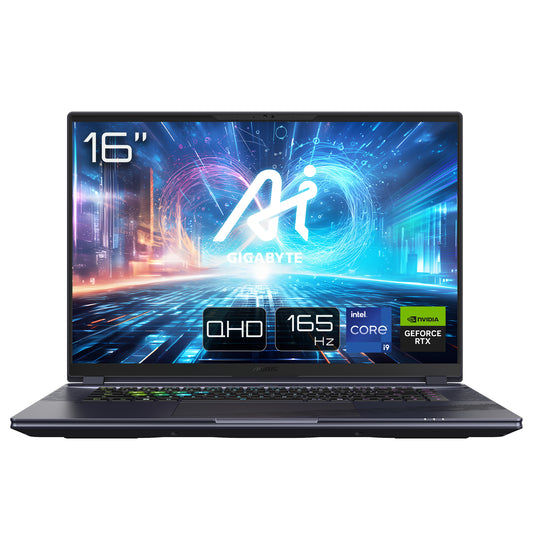 Gigabyte AORUS 16X ASG-63USC65SH Gaming Laptop |
Intel Core i7-13650HX Processor - 16GB DDR5 RAM - 1TB NVMe SSD - NVIDIA GeForce RTX 4070 8GB GDDR6 Graphics - 16.0 inches WQXGA 165Hz (Gray, Win11)