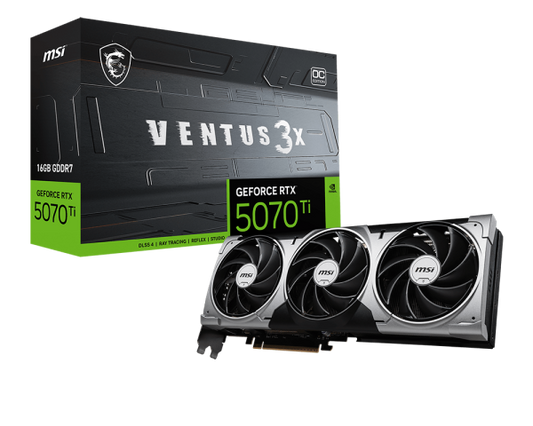 Graphics Card MSI GeForce RTX 5070 Ti VENTUS 3X 16G OC
