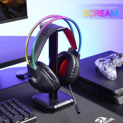Headphone Gaming Redragon Scream H231 RGB Stereo Surround Mic