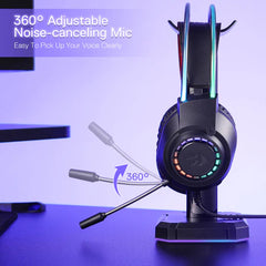Headphone Gaming Redragon Scream H231 RGB Stereo Surround Mic