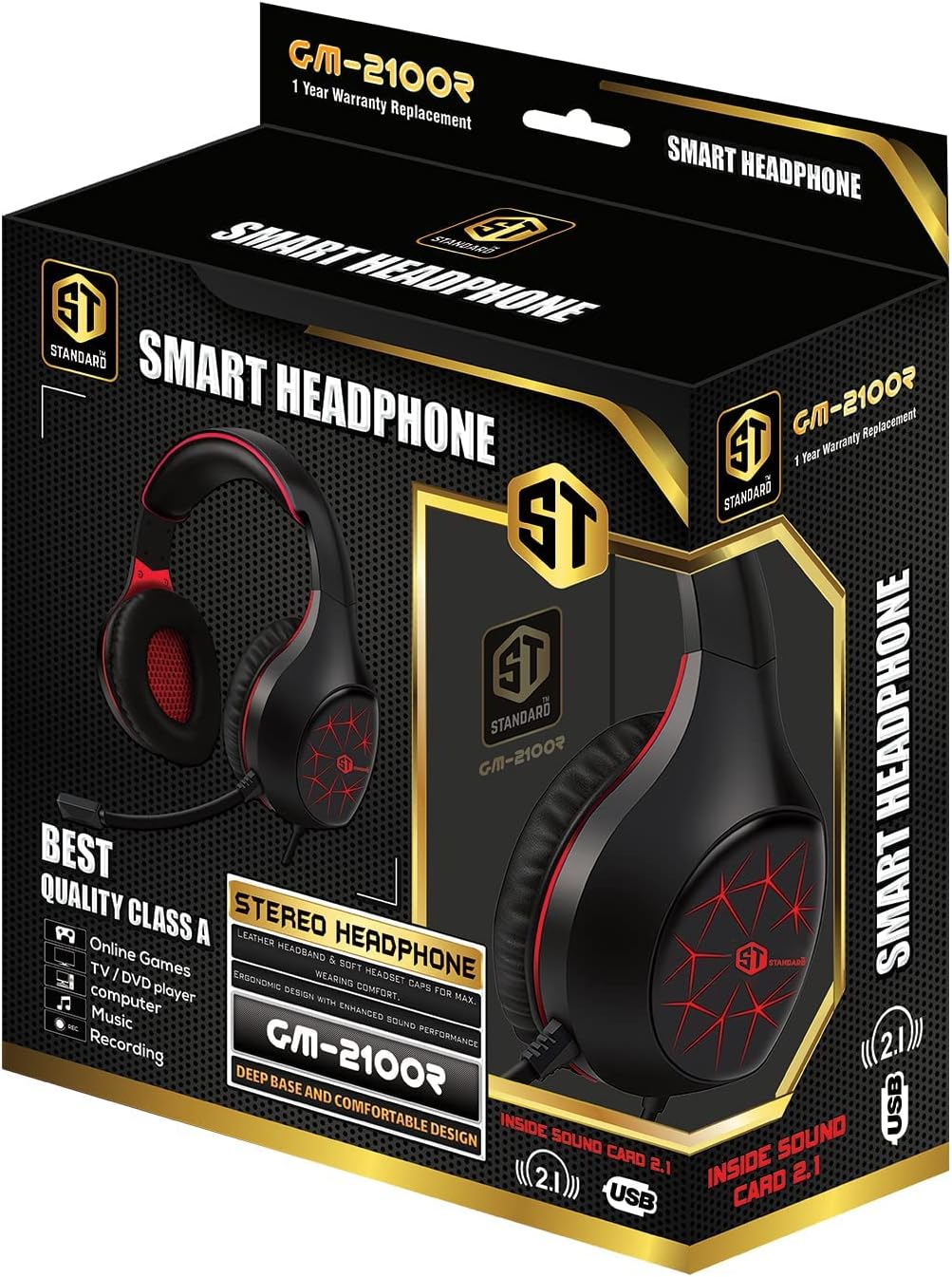 Headphone Gaming Standard GM-2100 - King Tech