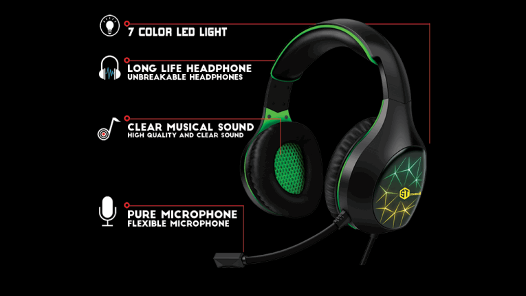 Headphones Gaming Standard GM-3502 2 Socket - King Tech