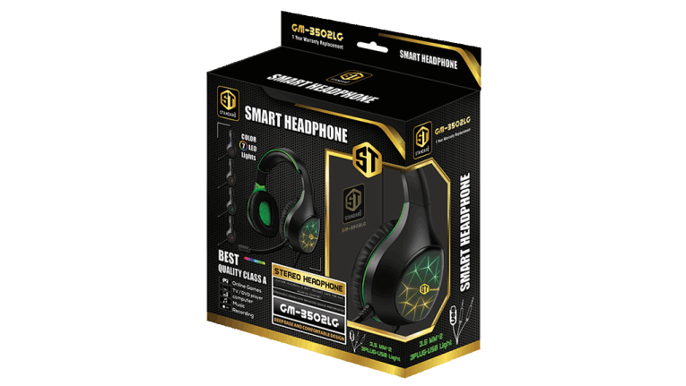 Headphones Gaming Standard GM-3502 2 Socket - King Tech