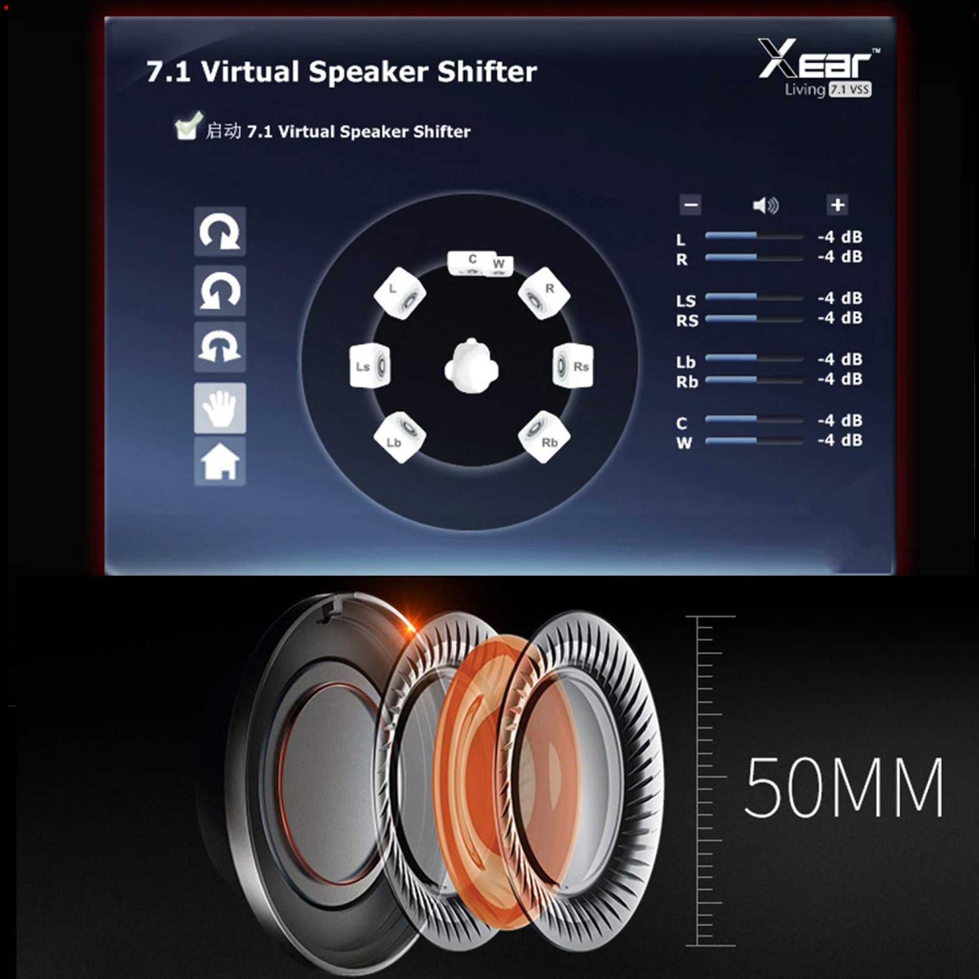 Headphones Gaming Xiberia V20 1 Socket USB - King Tech