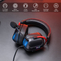 Headset Gaming Redragon Cybill H312 7.1 Surround RGB USB - King Tech