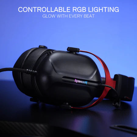 Headset Gaming Redragon Cybill H312 7.1 Surround RGB USB - King Tech