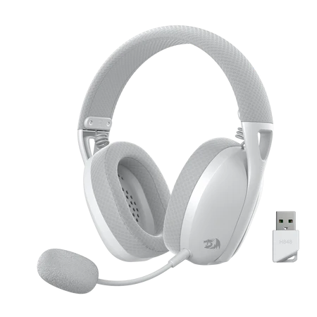 Headset Gaming Redragon Ire Pro H848 Wireless 7.1 Surround Detachable Mic - King Tech