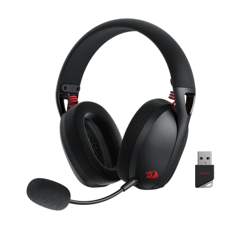 Headset Gaming Redragon Ire Pro H848 Wireless 7.1 Surround Detachable Mic - King Tech