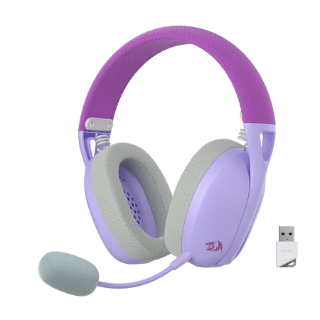 Headset Gaming Redragon Ire Pro H848 Wireless 7.1 Surround Detachable Mic - King Tech