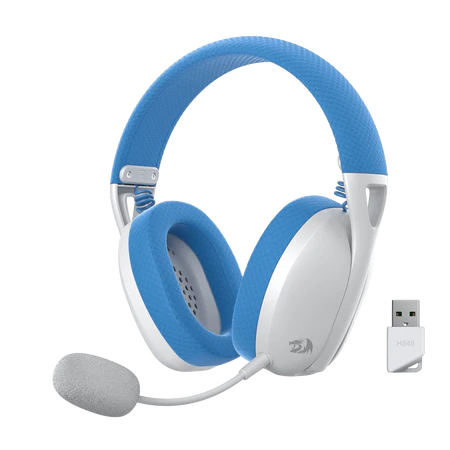 Headset Gaming Redragon Ire Pro H848 Wireless 7.1 Surround Detachable Mic - King Tech
