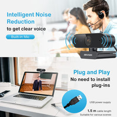 Hikvision DS-U02 1080p Full HD Webcam with Built-in Mic