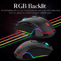 HP G360 Wired Gaming Mouse - 4800 DPI, RGB
