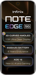 Infinix Note Edge 8GB RAM 256GB Storage Smartphone