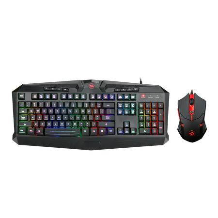 Keyboard and Mouse Combo Gaming Redragon S101 Vajra & Centrophorus - King Tech