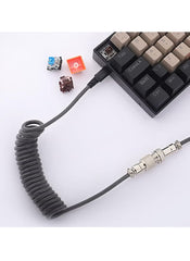 Keyboard Cable Redragon A115B Type C Coiled Aviator (Black) - King Tech