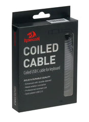 Keyboard Cable Redragon A115B Type C Coiled Aviator (Black) - King Tech