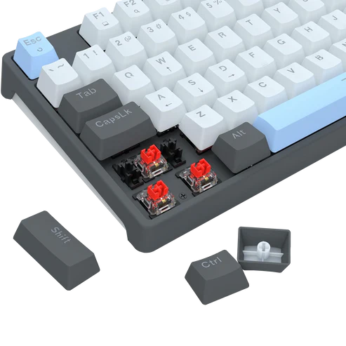 Keyboard Gaming Mechanical Redragon Adaro K718 Wired Rainbow Hot-Swappable Knob (Red Switch) - King Tech