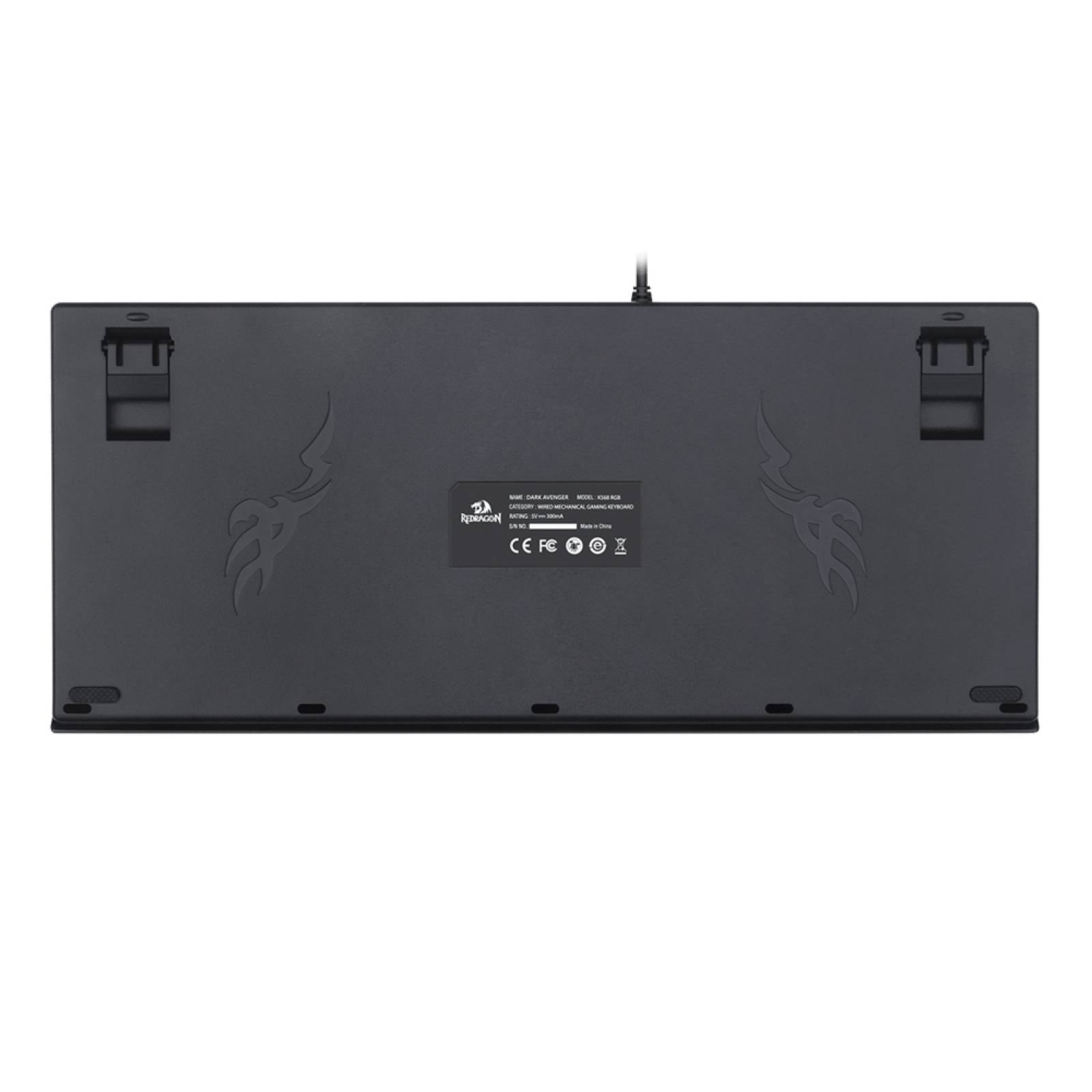 Keyboard Gaming Mechanical Redragon Anala K568 RGB TKL - King Tech