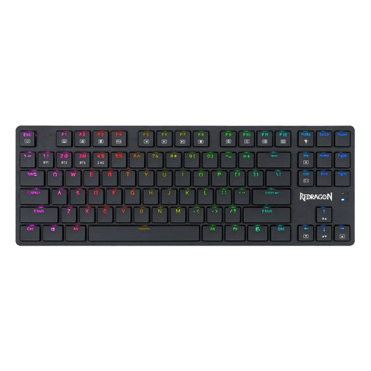 Keyboard Gaming Mechanical Redragon Anubis K539 TKL Wireless RGB Low Profile (Brown Switch, Black) - King Tech