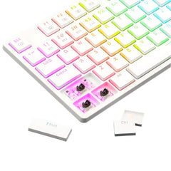 Keyboard Gaming Mechanical Redragon Anubis K539 TKL Wireless RGB Low Profile (Brown Switch, White) - King Tech