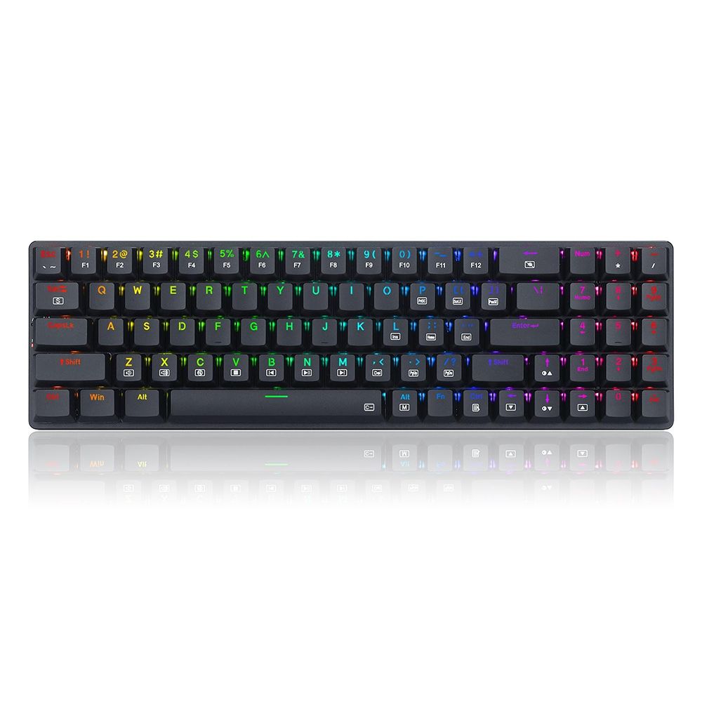 Keyboard Gaming Mechanical Redragon Ashe K626P-KB 78-Key Low-Profile (Blue Switch) - King Tech