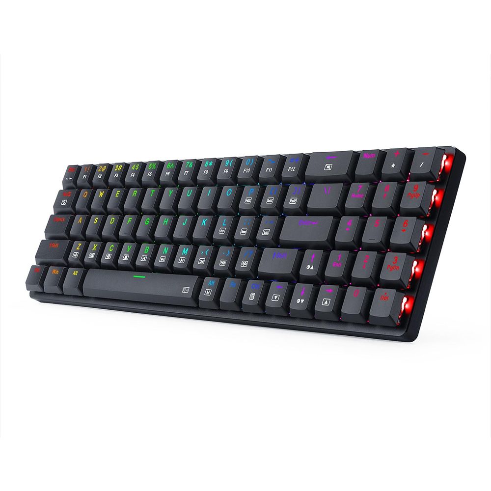 Keyboard Gaming Mechanical Redragon Ashe K626P-KB 78-Key Low-Profile (Blue Switch) - King Tech