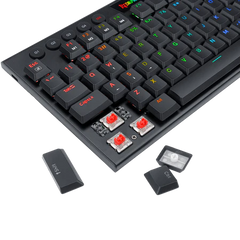 Keyboard Gaming Mechanical Redragon Horus K619 RGB Ultra-Thin Low Profile (Red Switch) - King Tech