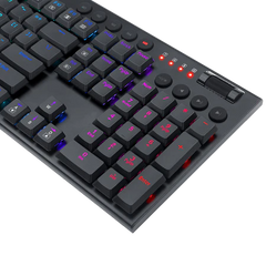 Keyboard Gaming Mechanical Redragon Horus K619 RGB Ultra-Thin Low Profile (Red Switch) - King Tech