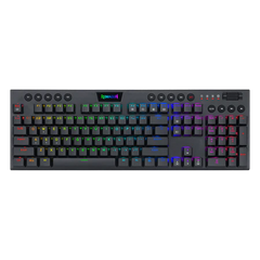 Keyboard Gaming Mechanical Redragon Horus K619 RGB Ultra-Thin Low Profile (Red Switch) - King Tech