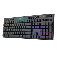 Keyboard Gaming Mechanical Redragon Horus K619 RGB Ultra-Thin Low Profile (Red Switch) - King Tech