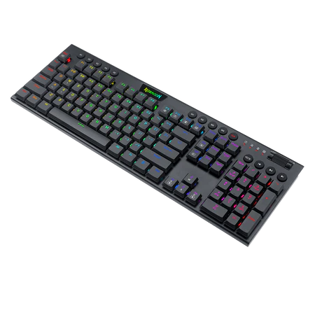 Keyboard Gaming Mechanical Redragon Horus K619 RGB Ultra-Thin Low Profile (Red Switch) - King Tech