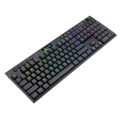 Keyboard Gaming Mechanical Redragon Horus K619 RGB Ultra-Thin Low Profile (Red Switch) - King Tech