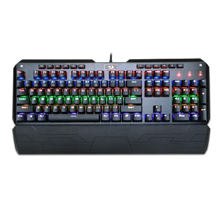 Keyboard Gaming Mechanical Redragon Indrah K555-R Rainbow RGB Full Size Macro (Blue Switch) - King Tech